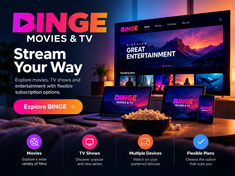 BINGE Movies & TV – Discover Movies, TV Shows & Streaming Plans