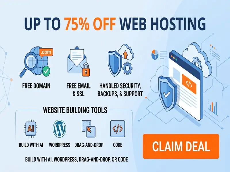 Hostinger Premium Web Hosting — 75% OFF